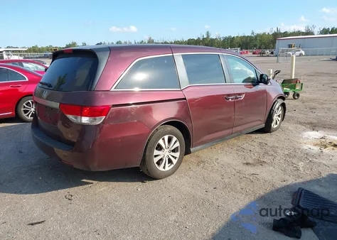 2014 Honda Odyssey Ex-L z USA, uszkodzony, nr VIN 5FNRL5H60EB098055